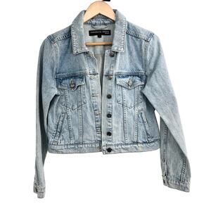 Veronica Beard Jeans Denim Jacket Light Wash Jean Jacket Long Sleeve Size M